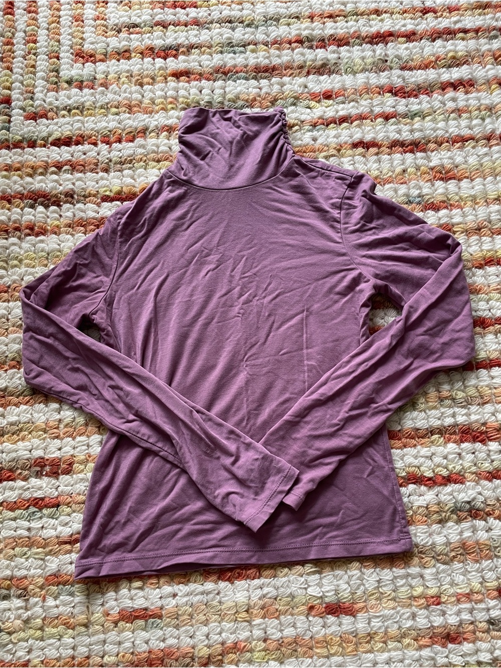 Women's Purple Long-Sleeve Turtleneck